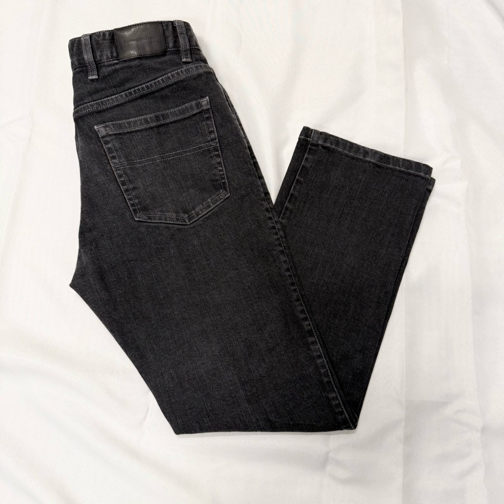 Ermenegildo Zegna Men’s Black Denim Jeans Size 32